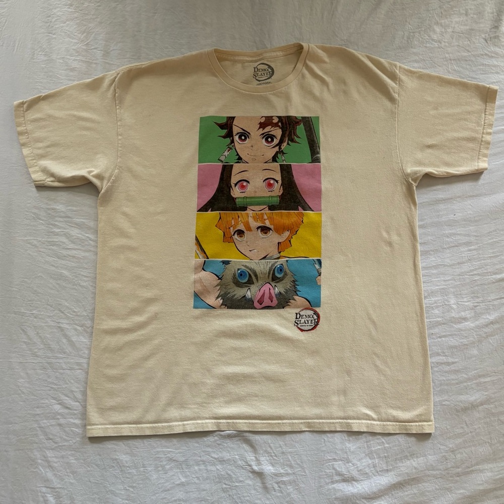 Demon Slayer Character Panel Tee – Size XL (Unisex)